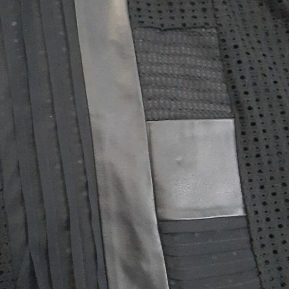 Nanette Lepore Black Leather Silk Cut Outs Long Sleeve Zipper Sheath Dress Size2 - Picture 6 of 7